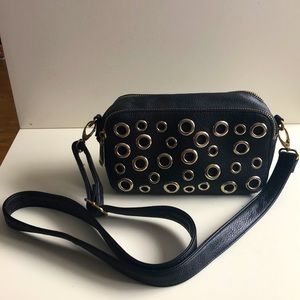 *free add on*Steve Madden black and gold cross body purse